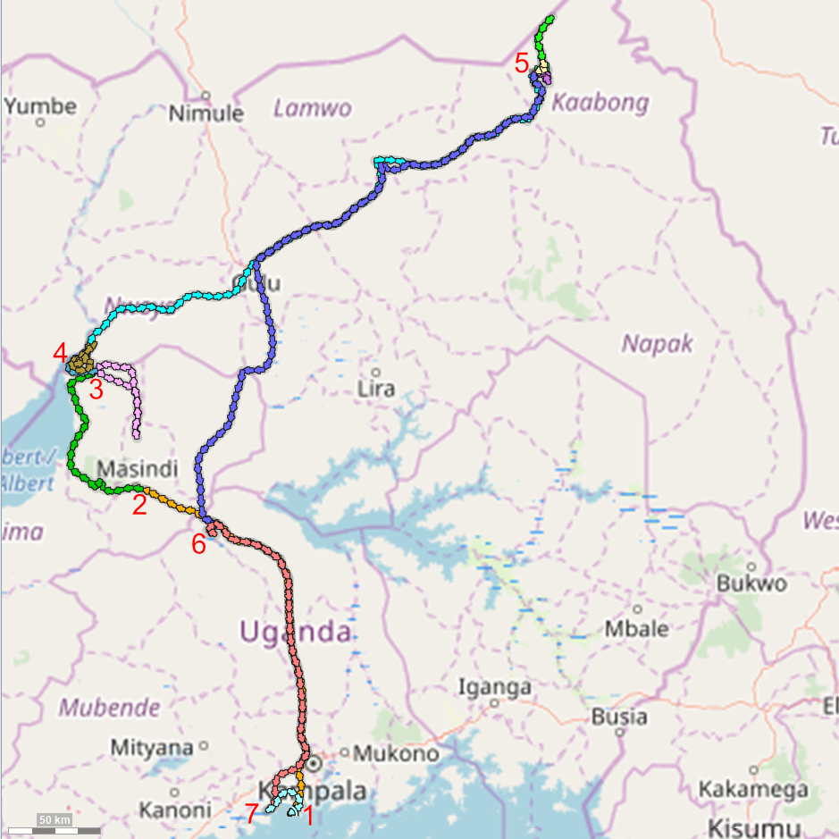 Uganda Route